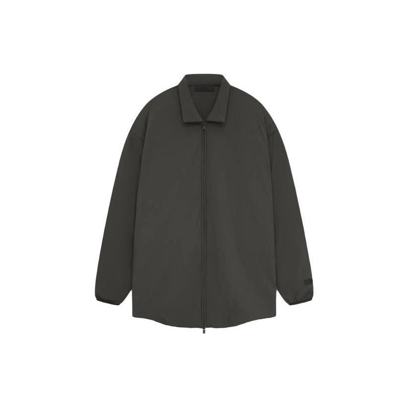 Fear of God Essentials Стеганая куртка-рубашка Черная Мужская Верхняя одежда 202SP244490F