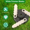 20 ШТ. Лезвия для триммера с зубчатым краем Прочные пластиковые сменные диски Противоослабляющие шайбы для Echo215712 Maxi-CutPro