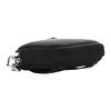 Prada Brand logo zipper closure nylon waist bag men's black