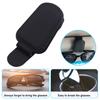 Автомобильный солнцезащитный козырек, держатель для очков, искусственная обработка, натуральная кожа, кронштейн для солнцезащитных очков, зажим для билетной карты