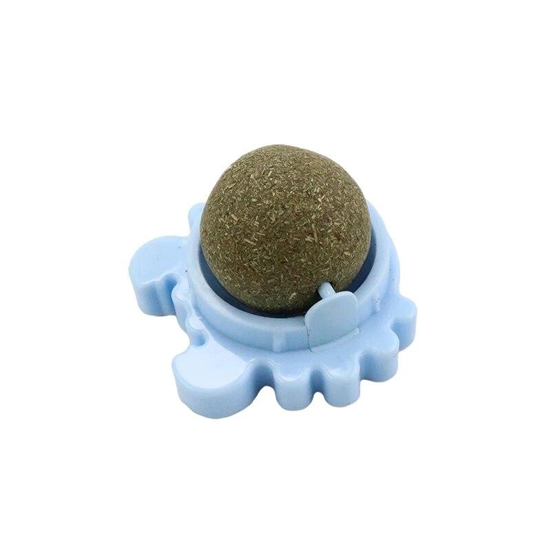 Pet Catnip Toys Edible Nature Mint Ball Safety Healthy Rotatable Cat Chasing Game Toy Clean Teeth Product with Box Moistureproof