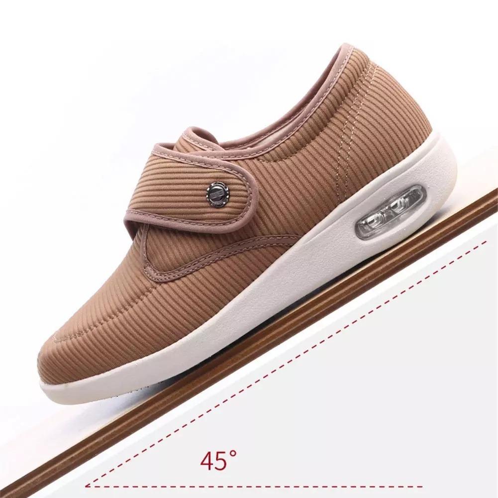 Женская диабетическая обувь дышащая сенсорная ортопедическая диабетическая обувь на липучке удобная регулируемая для опухших отеков