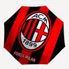 AC Milan, Forza Milan - Автоматическое Открытие и Закрытие, 8-реберная Конструкция, Портативный Зонт, Подходит для Мужчин и Женщин в Любое Время Года - Идеальный
