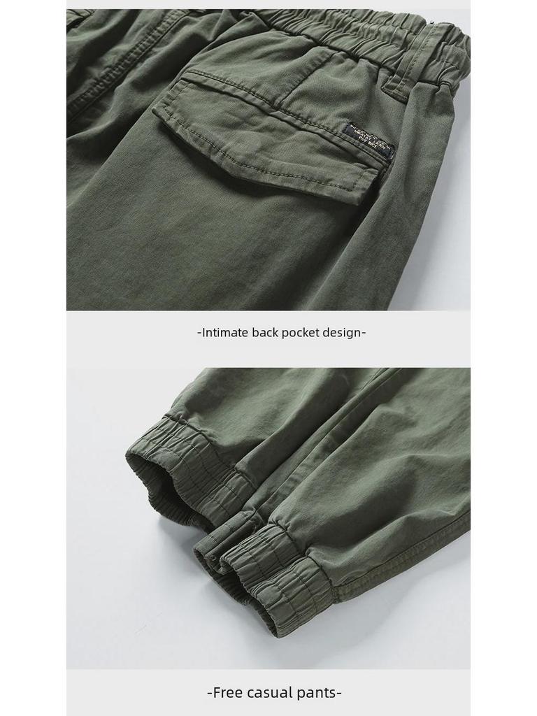 Men's Retro Slim-Fit Overalls: Casual Loose High-End Trousers