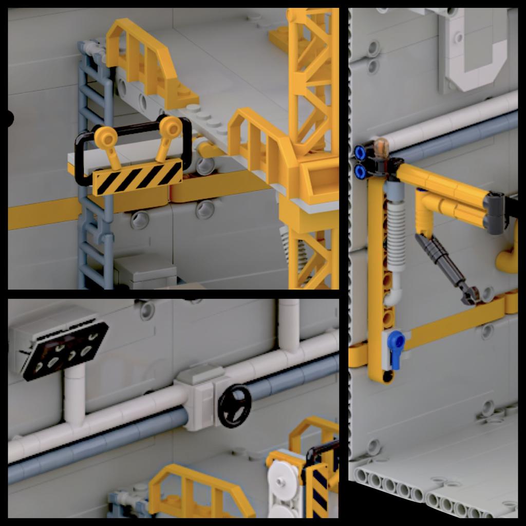 MyBuild Модуль расширения ангара для мехов 7007 В комплекте гараж для мехов Башня обслуживания и платформа доступа Добавляет модульную базу для мехов Возраст 16+