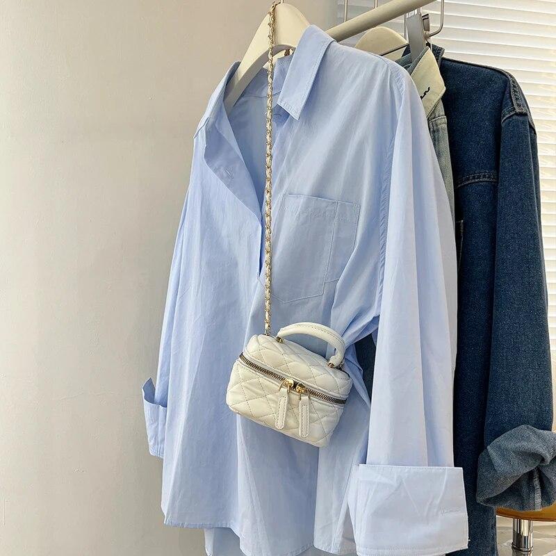 Сплошной цвет, одежда с длинными рукавами, Blusa Mujer, весенне-осенняя хлопковая блузка с карманами, женские рубашки, повседневные свободные топы 29531