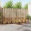 Outdoor Sofa Set 7 pcs Natural Solid Acacia Wood