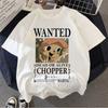 Японский Аниме One Piece Футболка с Луффи Чоппер Периферийная Одежда Мужская Мультяшная Футболка Мода Харадзюку Ульззан Мода Унисекс Топ
