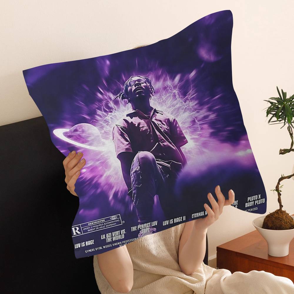 Рэпер Lil Uzi Vert Розовая Подушка Чехол для Подушки Наволочка Гостиная Диван Домашний Декор На заказ