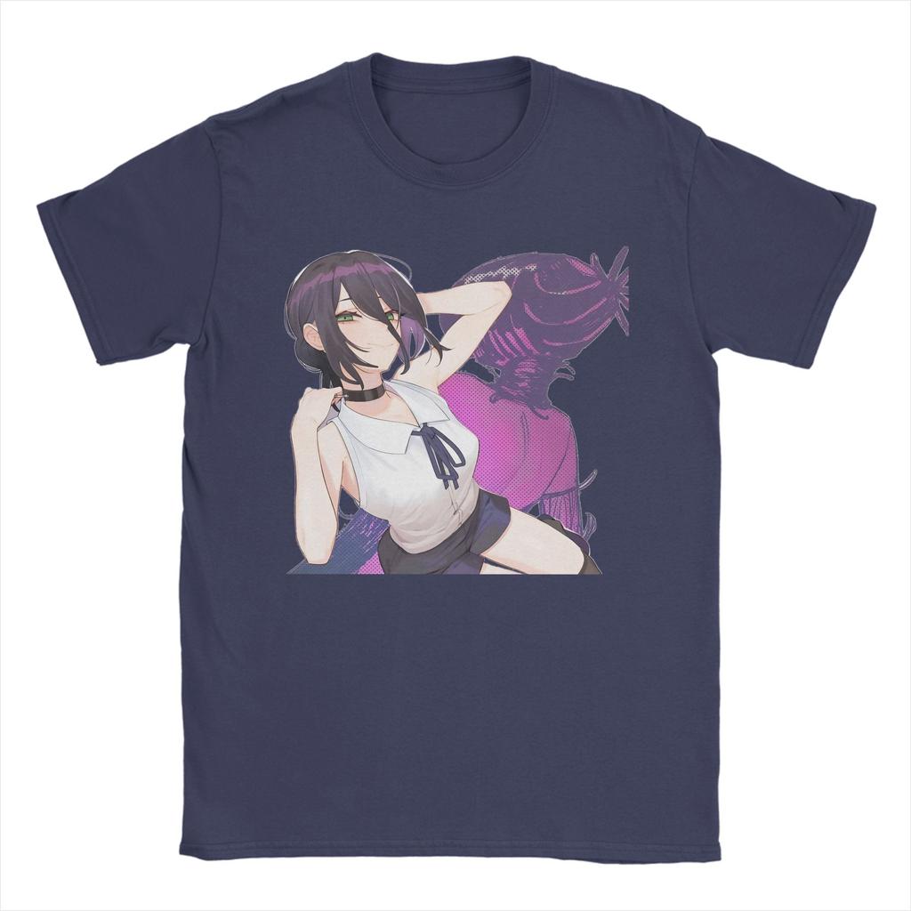 Chainsaw Man Reze T Shirt  Novelty T Shirts Short Sleeve Y2K Funny Tshirt Summer 100 Cotton Crew Neck Plus Size Top Tees