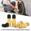Male Threaded Connection Air Tank Fill Valve Brass Tank Valve Stem  Pneumatic Equipment