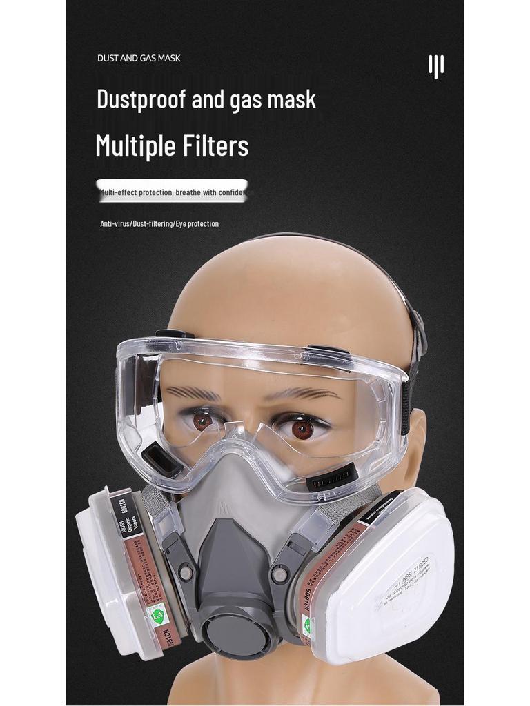 Многоцелевая маска 6200 для покраски, работы с пестицидами, декоративных работ, шлифовки, работы с химикатами, пожаротушения и защиты от пыли в горнодобывающей промышленности.
