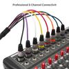 Multi-Channel XLR Snake Cable 8-Input 8-Output 3-Pin Male to Female Audio Cord for Mixer Stage Box Live Recording StudioGood product