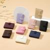 Multi-Cards Slot Credit Cards Holder PU Leather Mini Coin Pocket Fashion Zipper Coin Purse  Travel