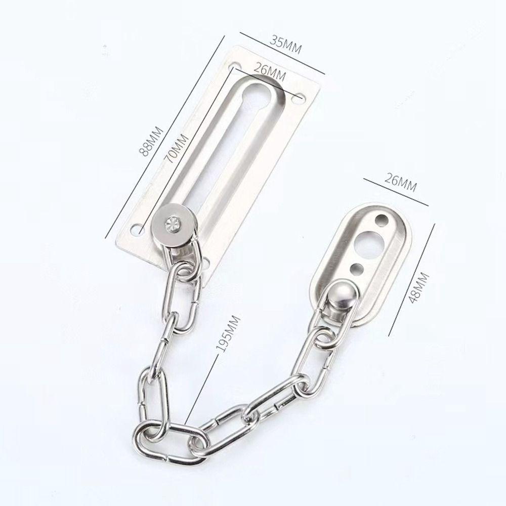 Polished Latch Door Chain Lock Limiter Window safety lock New Security Chain  Window