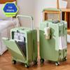 Free Shipping: 20-inch & 24-inch Front-Opening Multifunctional Trolley Suitcases with Wide Handles