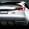 BFNWZ1 FOR Metal Alloy Plaid Logo Rear Trunk Fender Badge Emblem Sticker Decals For Tesla Model Y S 3 X Roadster 2022 Car Accessories