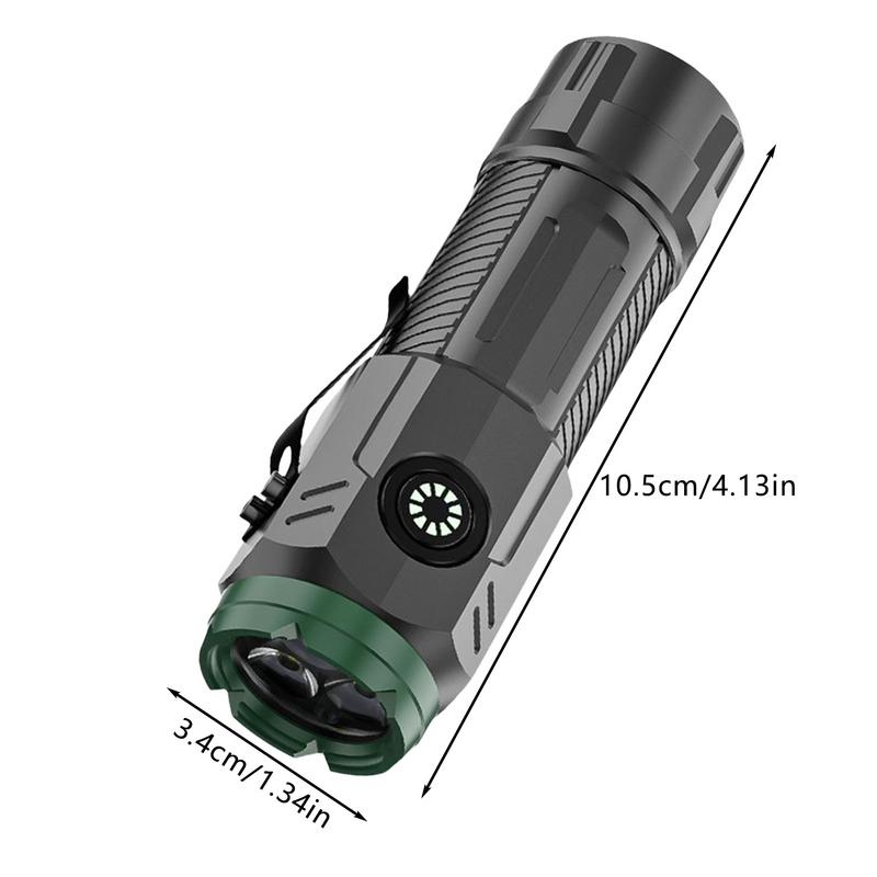 3 шт. мощный мини-светодиодный фонарик супер яркий карманный фонарик перезаряжаемый походный фонарик с хвостовым магнитом для наружного кемпинга