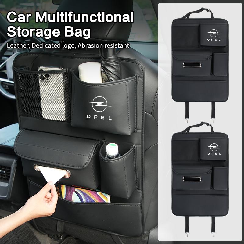 Car Seatback Organizer Anti-Kick Pad Trunk Storage Bag Accessories For Opel Astra Insignia Corsa Zafira Meriva Mokka Vivaro Vect DQ8