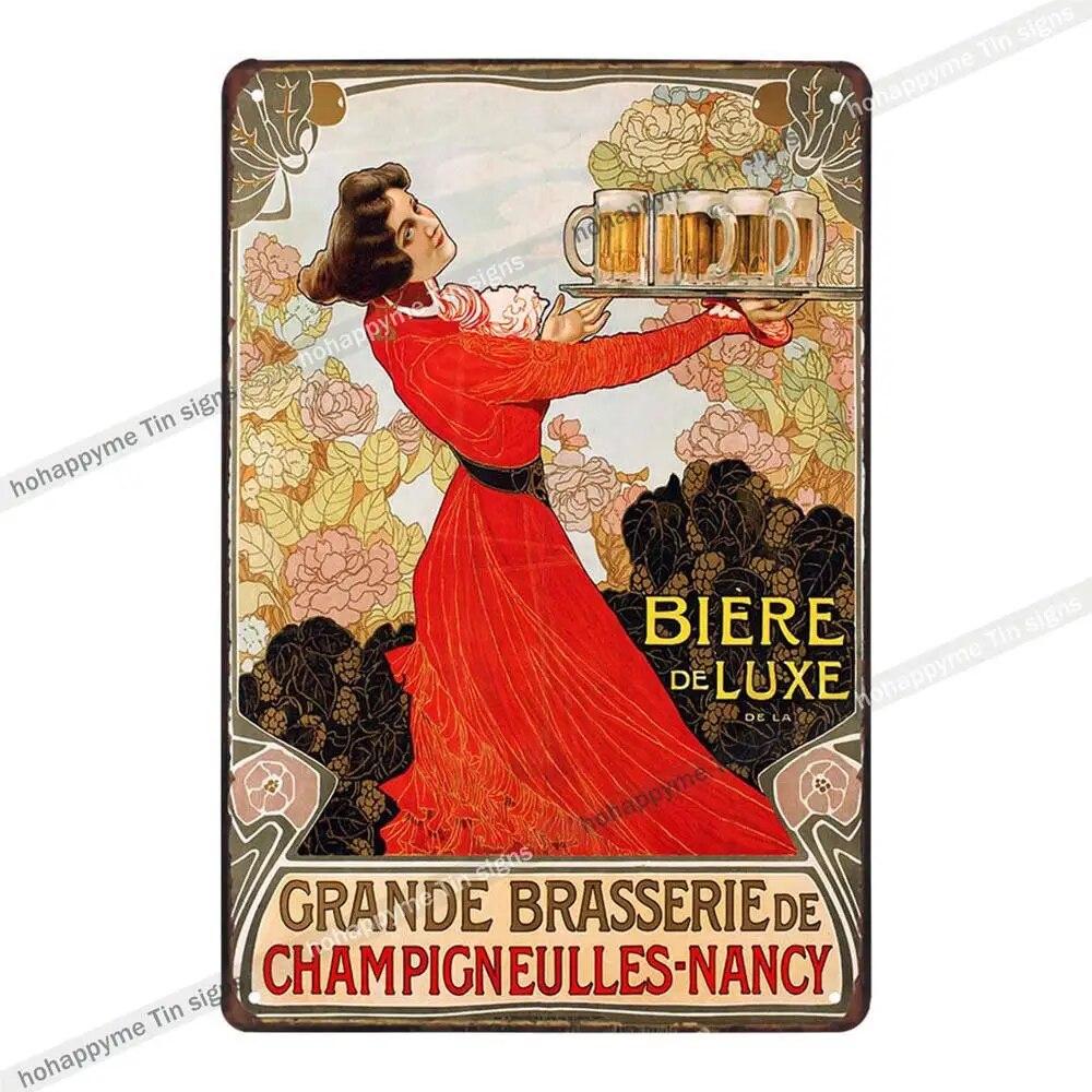 Эльф Пиво Винтаж Металлические Вывески Тарелки Декор Для Бар Паб Клуб Кафе Плакат Наклейки На Стены Главная Гостиная Украшения Доска 20x30 см