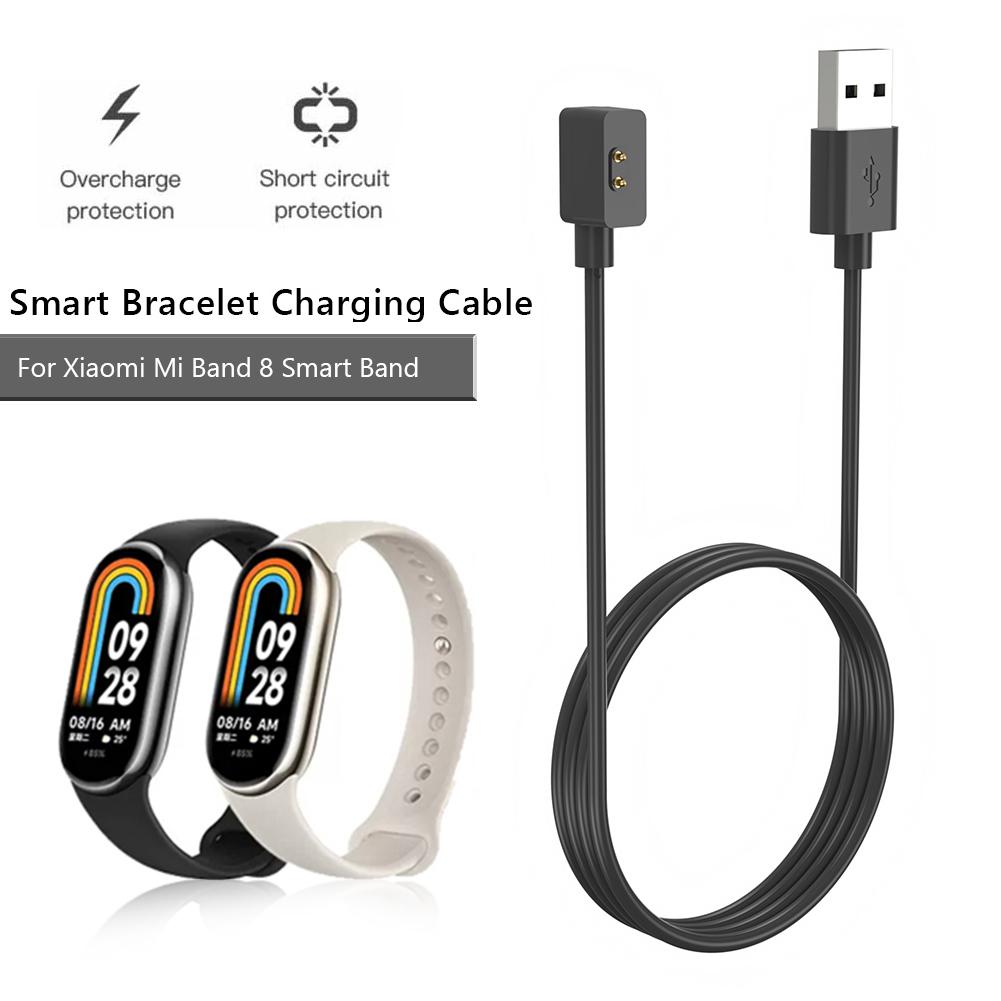 For Mi Band 8 USB Magnetic Charger Cord Replacement Magnetic Suction Charging Wire Accessories Wrist Watch Charging Cable for Xiaomi Mi Band 8
