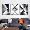 Living Room Decorative Painting Unframed Black And White Geometric Figure Nordic Style Posters Art Canvas Pictures For