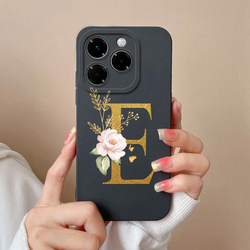 Мягкий чехол для телефона Infinix Note 40X Hot 50 Pro Plus 50i Smart 9 Чехлы с цветочным принтом и модным эстетическим узором жидкий силикон противоударный для Infinix