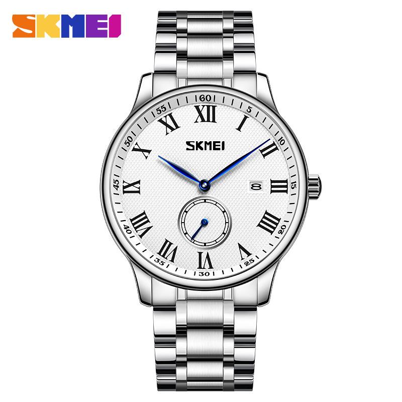 Moment Beauty Модные мужские часы Круглые простые повседневные мужские кварцевые часы из нержавеющей стали Деловые мужские часы