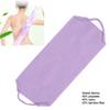 Скруббер для спины Портативный очищающий массажный отшелушивающий ремешок из мочалки с ручками для членов семьи фиолетовый