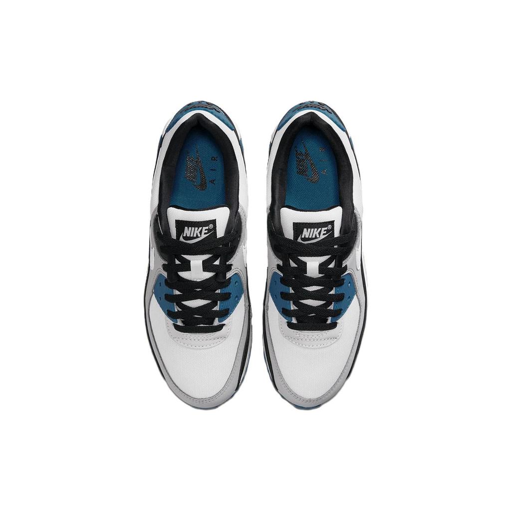 Nike Air Max 90 Black Teal Blue Мужские кроссовки Серые светло-дымчатые-серые индустриальные-синие FB9658-002