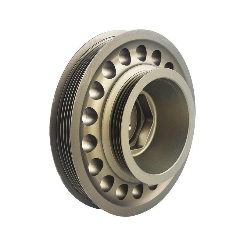 Aluminum Light Weight Crank Crankshaft Pulley Fit For 1993-2001 Honda Prelude H22 VTEC