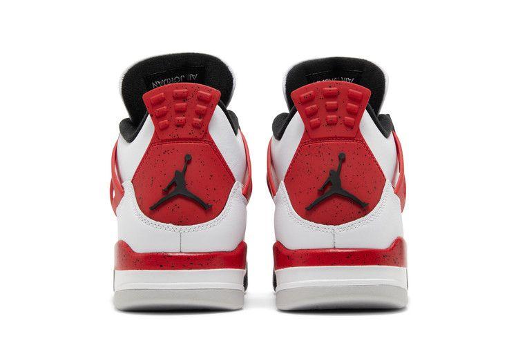 Мужские кроссовки Nike Jordan 4 Retro Red Cement White/Fire Red/Black/Neutral Grey
