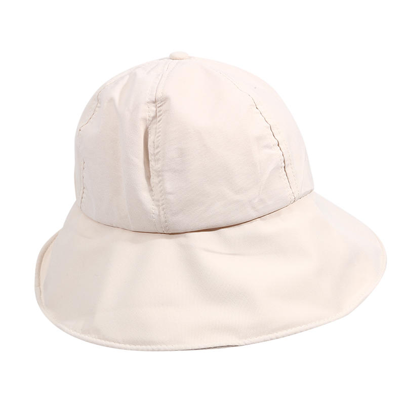Japanese Style Summer Women Sunhat Fisherman Hat Solid Color Simple Outdoor Beach Adjustable Sun Visor Hats Ponytail Bucket Hat