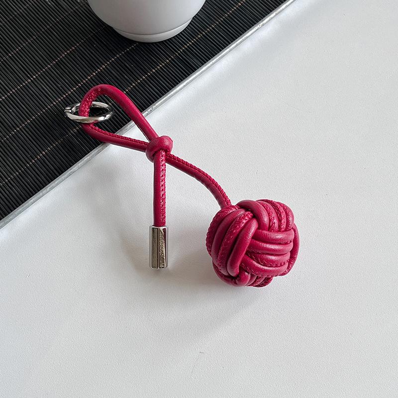 Элегантный брелок в виде шара, универсальный кожаный ремешок для телефона, сумка, подвеска, брелок для автомобиля, украшение для рюкзака, аксессуары, подарки