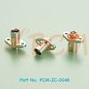 SMB to FAKRA Adapter Compatible TE 1-2390730-4, 2-Hole Flange Panel Mount SMB Female to FAKRA Z Code Male RF Coaxial Connector