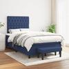 3136827 vidaXL Divan Bed with Mattress Blue 120x200 Cm Fabric