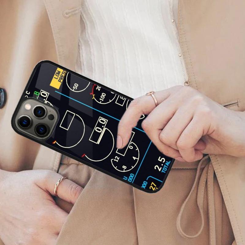 Flight Instruments Cockpit Magnetic Phone Case For APPLE iPhone 17 Air 16 14 13 12 Pro Max 15 Plus Wireless With MagSafe Cover