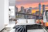 Photomural Lower Manhattan Skyline And Brooklyn Bridge Self-Adhesive Mural 104x70.5