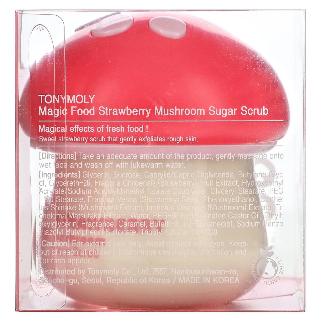 TonyMoly, Сахарный скраб с клубникой и грибами, 70 мл