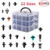 635pcs Boxed Fasteners Car Side Skirt Bumper Fender Door Trim Retainer Clips Set
