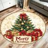 Рождественский ковер Коврик Merry Christmas Ковер под рождественскую елку Круглый ковер под рождественскую елку Ковер для рождественского украшения Рождественский подарок