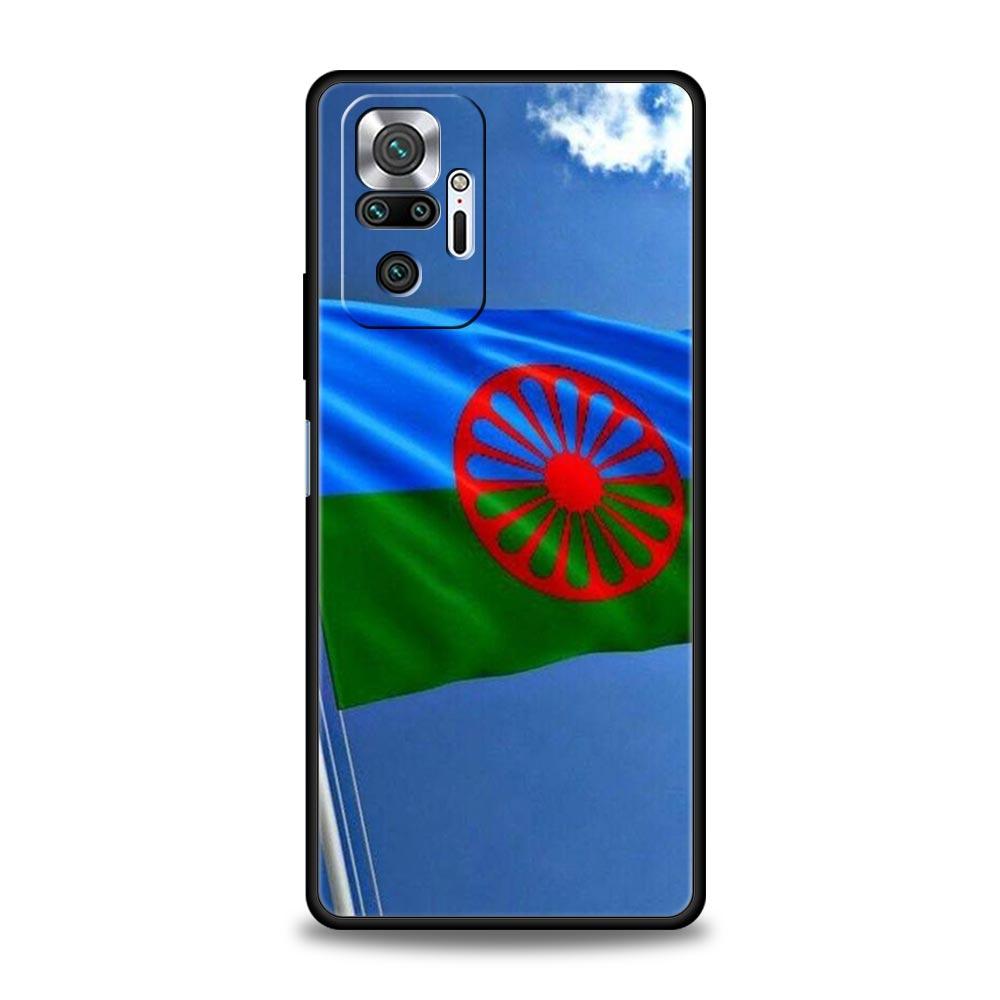 Чехол для телефона для Xiaomi Redmi Note 14 13 12 Pro Plus 5G 9S 9 10 11 4G 14C 13C 12C 10C 9C 9A Цыганский флаг Синти и Романы Мягкая крышка