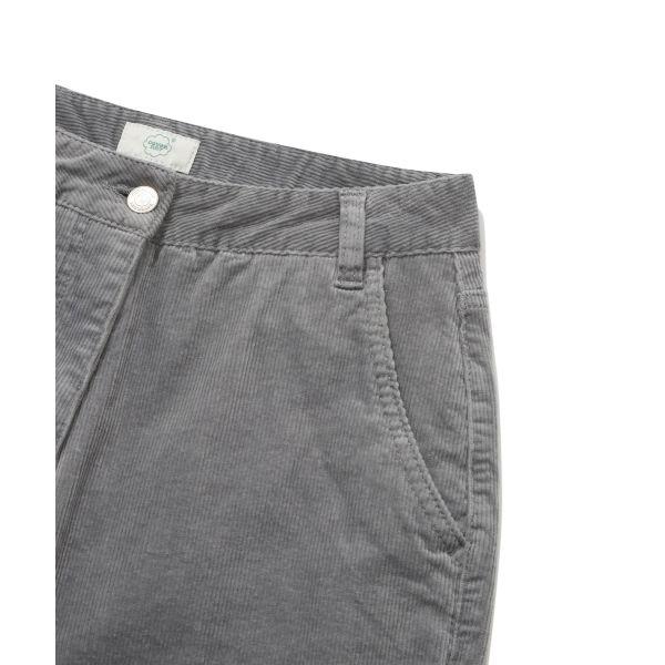 Covernat Corduroy Slim Fit Casual Pants Women bottoms Gray Blue CO2404PT70AB