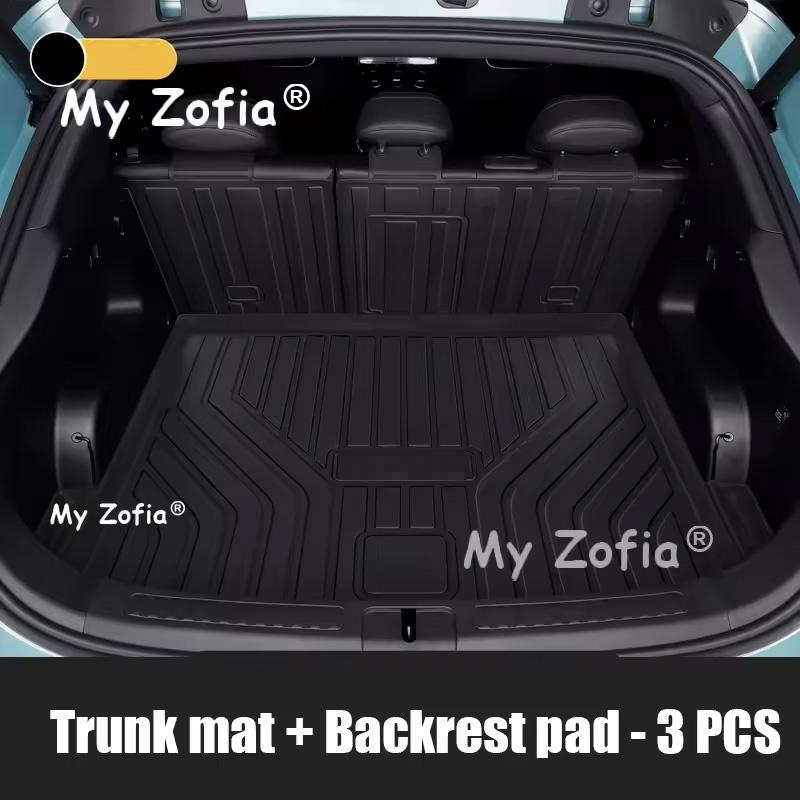 For Smart #3 2024 2025 2026 Car Rear Trunk Mats TPE Rear Seat Backrest Protective Pad Cargo Liner Anti-Kick Pad Accessories