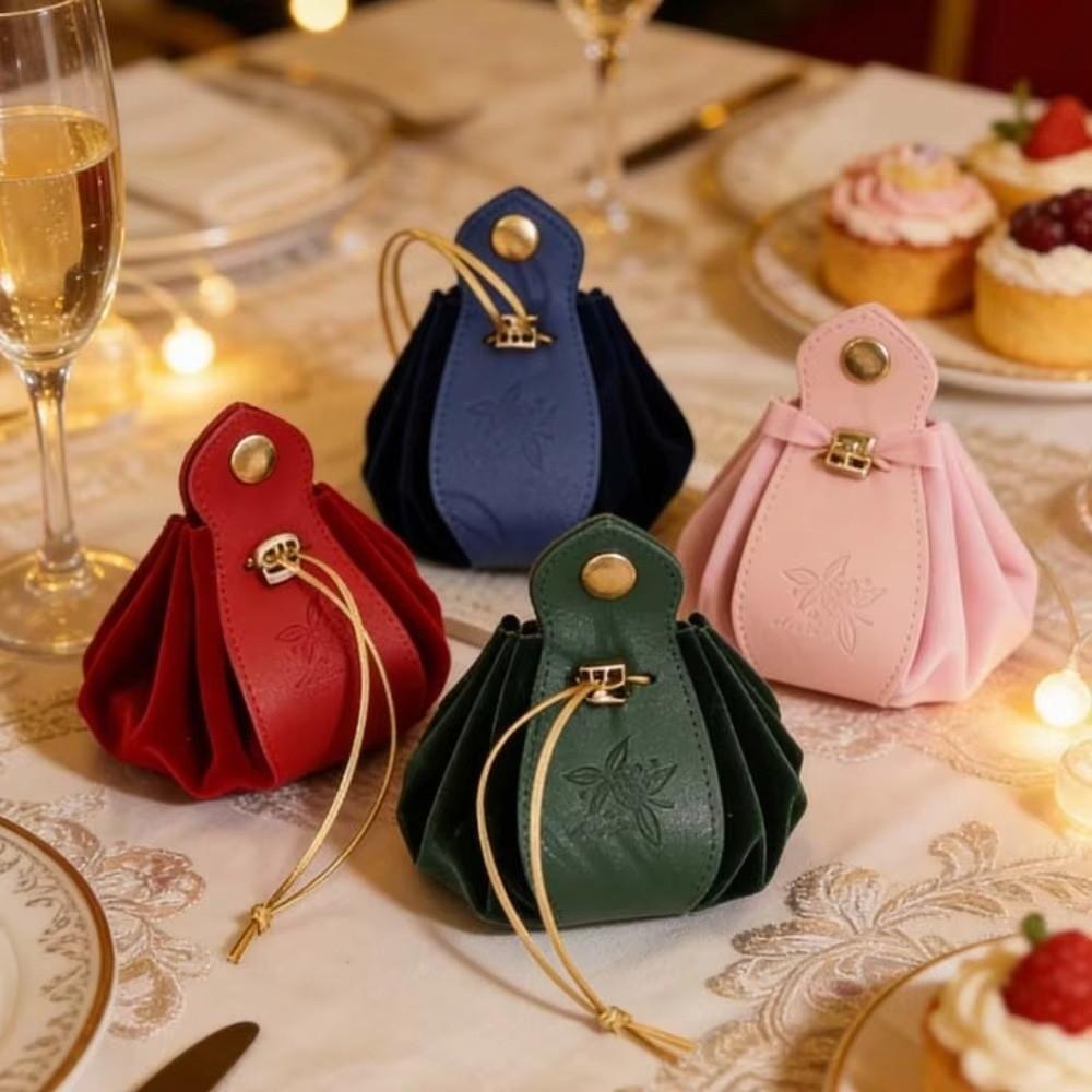 Leather Candy Packaging Bag Drawstring Party Favor Bag New Jewelry Storage Pouch Party Favors