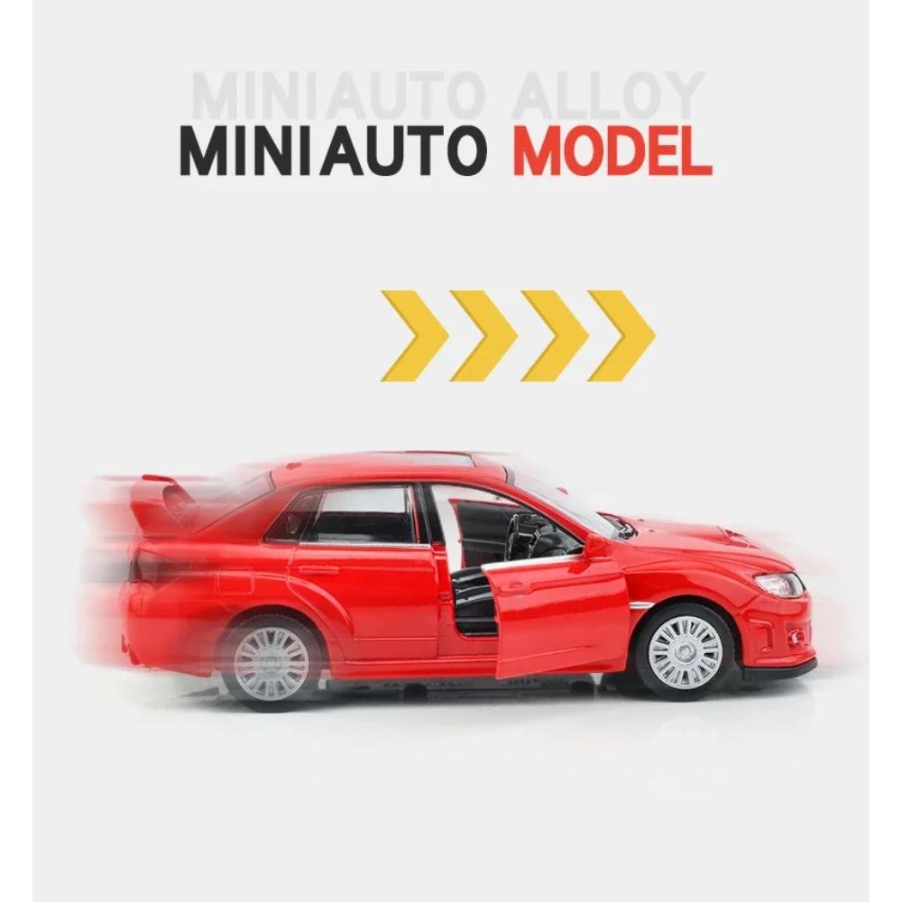 1/36 Subaru WRX STI Стайлинг автомобиля Лицензированная литая модель автомобиля Игрушка Сплав Металл Высокая симуляция для Коллекции Подарки F44