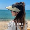 UV Sunscreen Straw Hat Women's Summer Cycling Anti-ultraviolet Sun Cover Big Eaves Cover Face Empty Top Show Face Small Hat