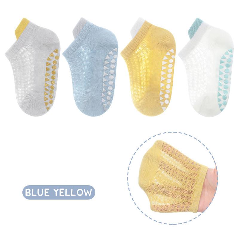Summer Baby Sock for Boy Girl Fashion Simplicity Style Infant Ankle Sock Soft Cotton Mesh Thin Non-slip Floor Sock for Toddler