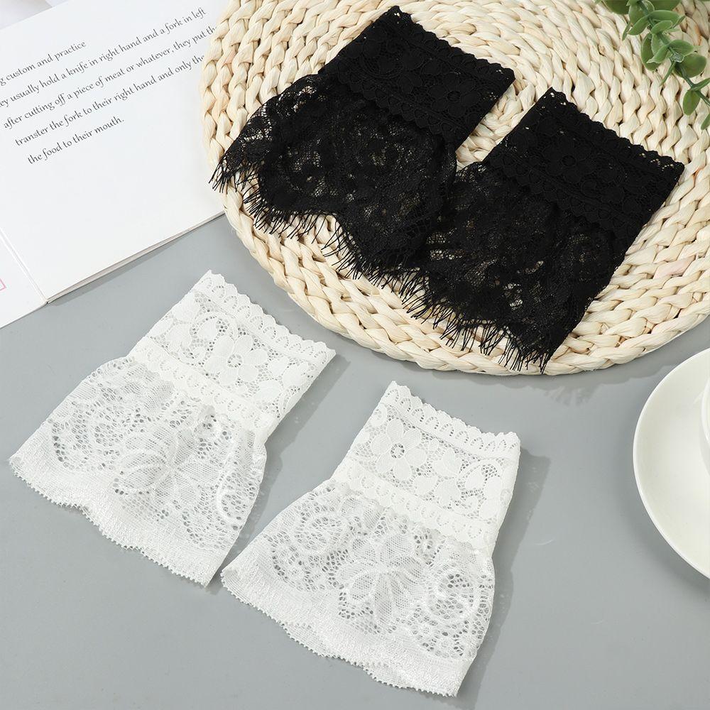 Чехол Перчатки Свитер Декоративный фальшивый рукав Съемные манжеты рукавов Оборки Рукава до локтя Кружевные манжеты