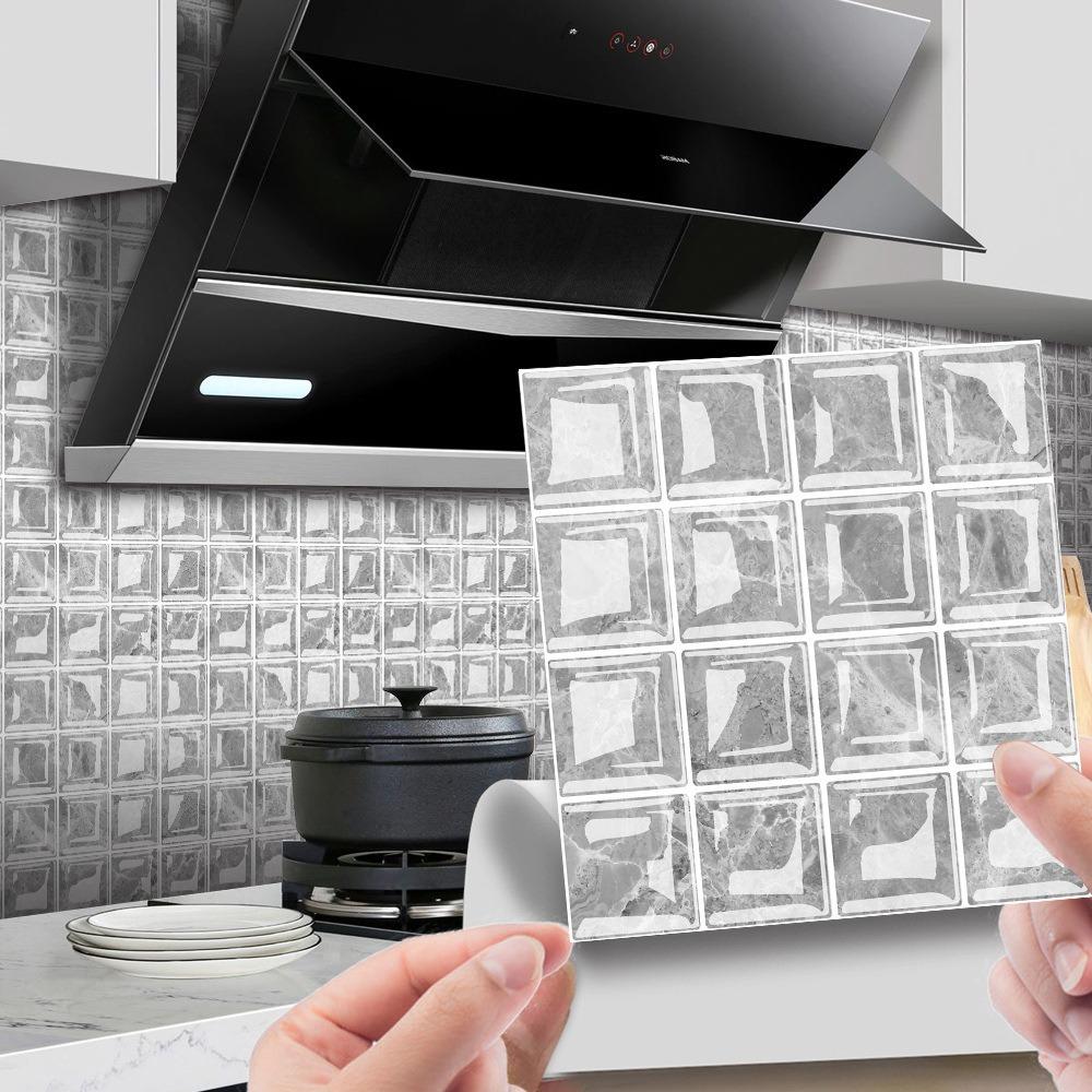 10 шт. Водонепроницаемые самоклеящиеся обои Самоклеящиеся наклейки на стены Кухня